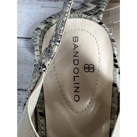 Bandolino Women’s Devin Block Heels Size 9M Tan Brown Slingbacks - Picture 13 of 16